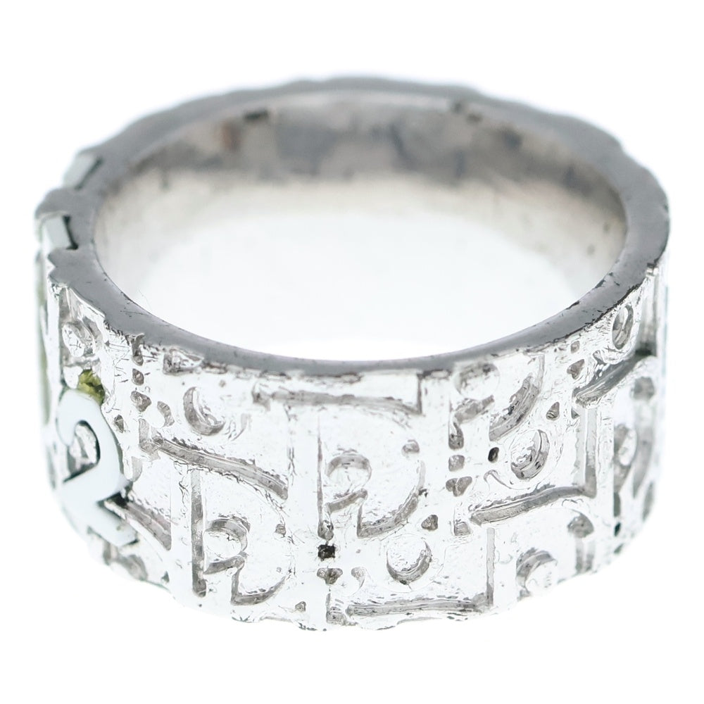 Christian Dior(クリスチャンディオール) 2 トロッター柄リング 指輪 シルバー/ホワイト