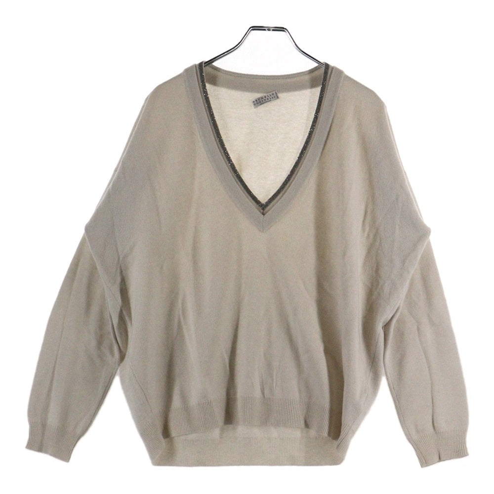 BRUNELLO CUCINELLI(ブルネロクチネリ) モニーレ装飾 シルク カシミヤ