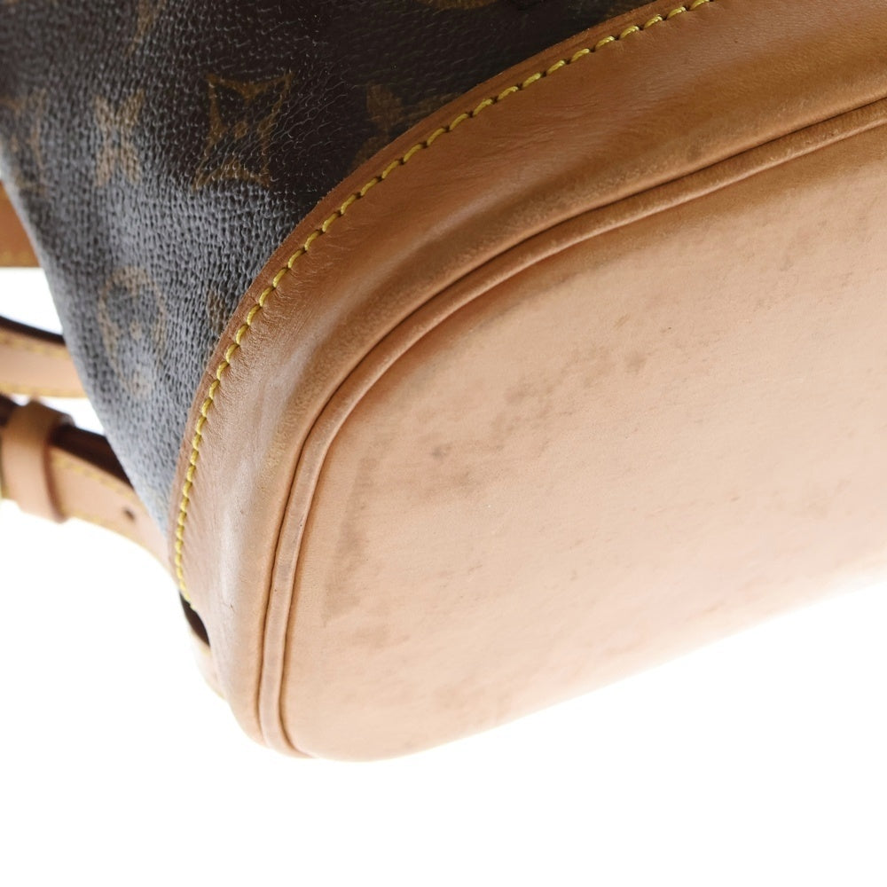 LOUIS VUITTON(ルイヴィトン) モノグラム モンスリMM リュックサック バックパック ショルダーバッグ ブラウン レザー×PVC M51136 ゴールド金具