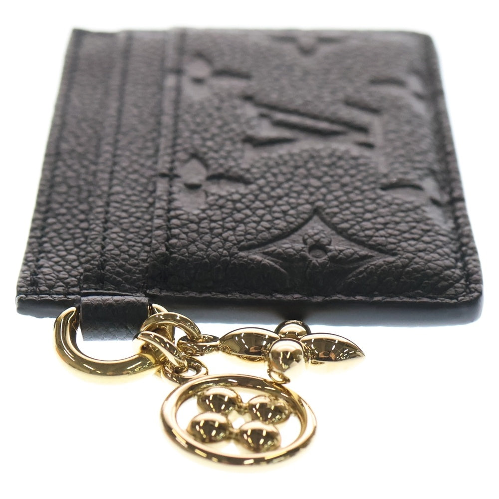 LOUIS VUITTON(ルイヴィトン) アンプラントポルトカルト LVチャーム カードケース ブラック レザー M82132 ICタイプ レディース
