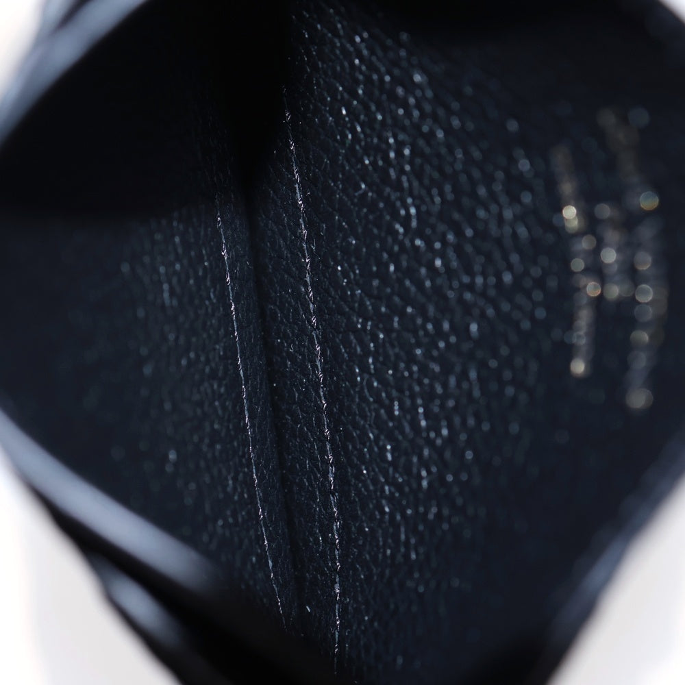 LOUIS VUITTON(ルイヴィトン) アンプラントポルトカルト LVチャーム カードケース ブラック レザー M82132 ICタイプ レディース