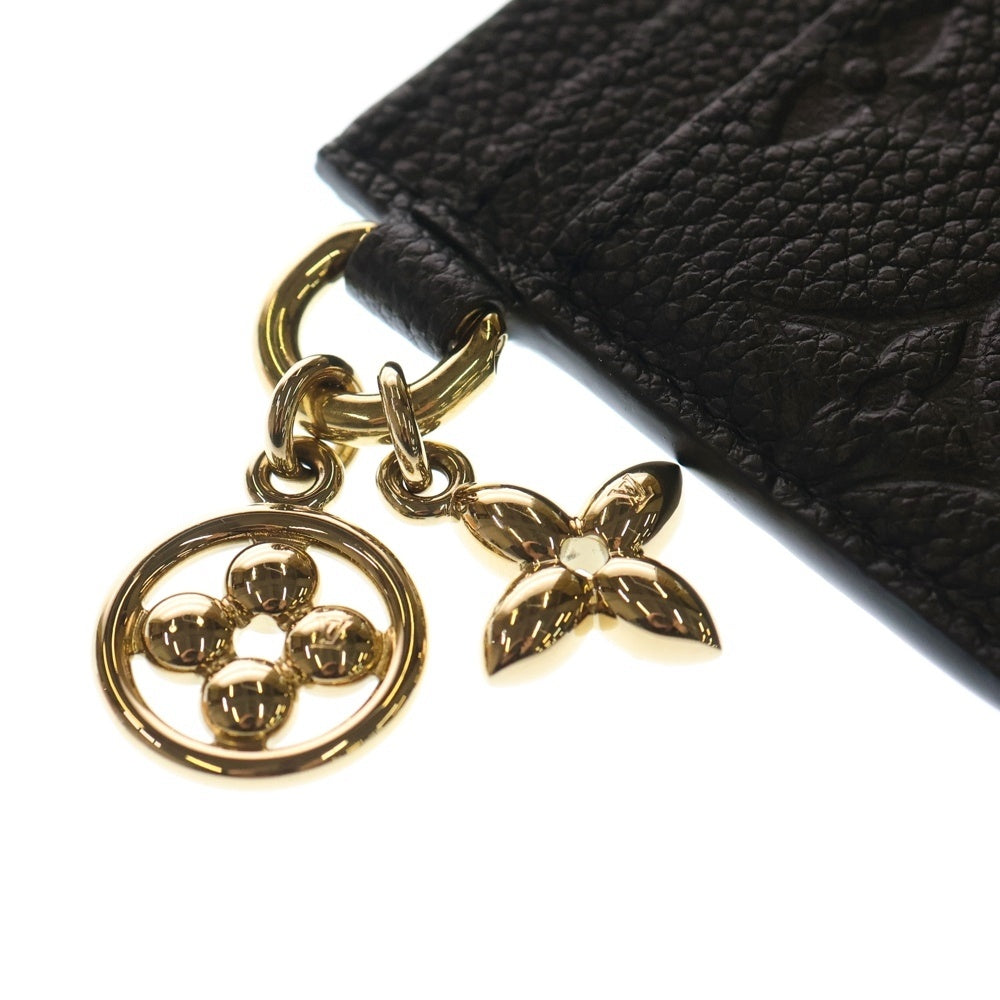 LOUIS VUITTON(ルイヴィトン) アンプラントポルトカルト LVチャーム カードケース ブラック レザー M82132 ICタイプ レディース