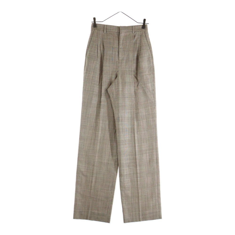 CELINE(セリーヌ) グレンチェック 2タック シルク ウール ストレート