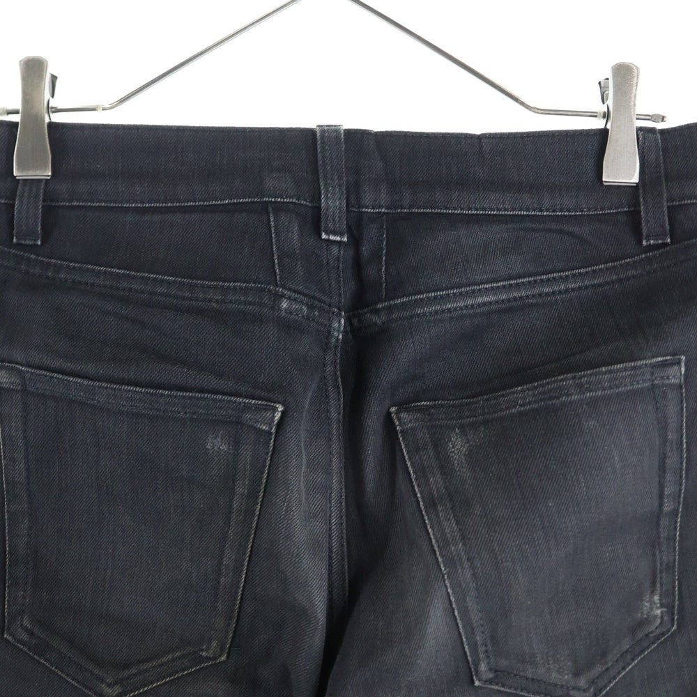 SAINT LAURENT PARIS(サンローランパリ) 16AW カットオフ ストレッチ スリムスキニー デニムパンツ ジーンズ ブラック 419849