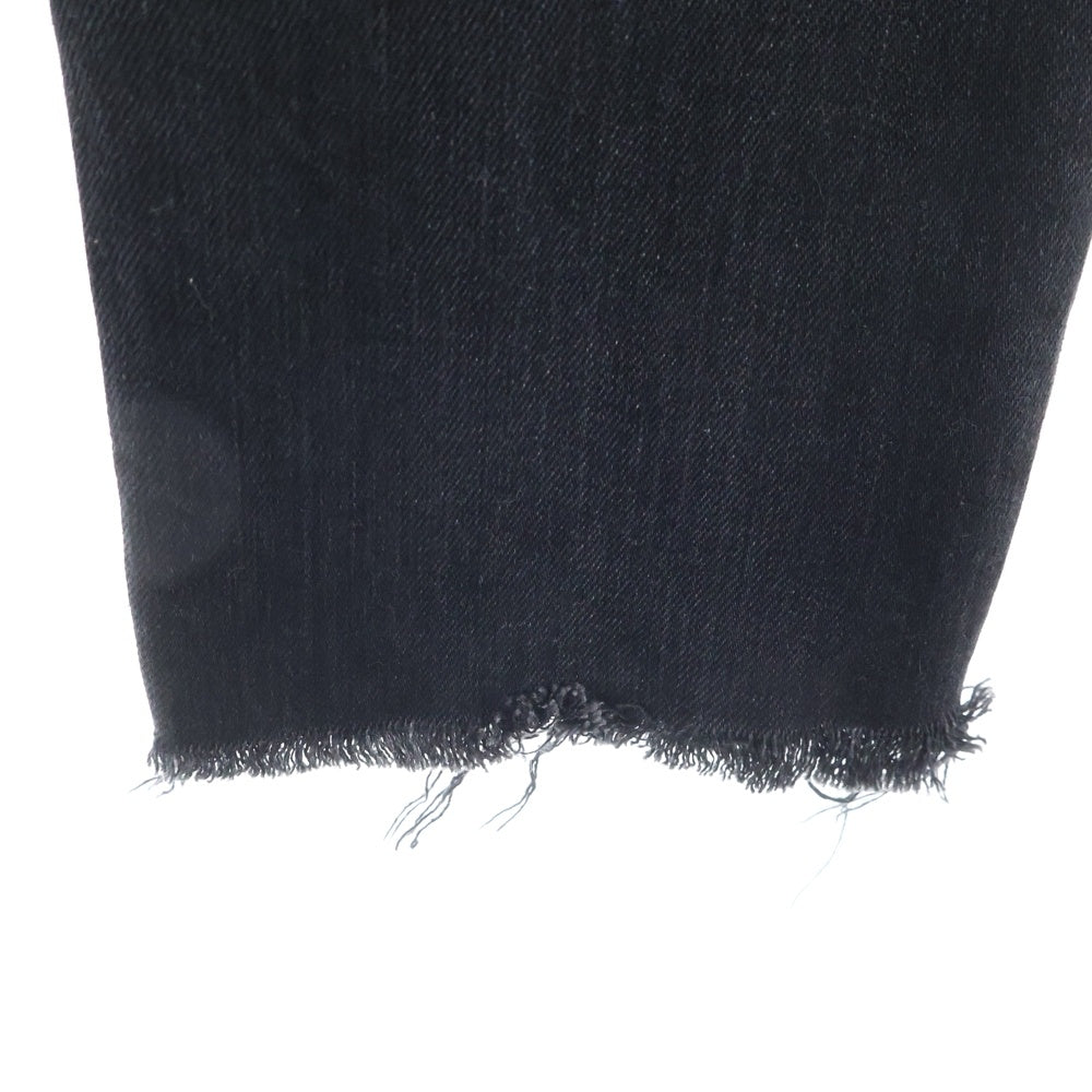 SAINT LAURENT PARIS(サンローランパリ) 16AW ダメージ加工 ニークラッシュ ストレッチ スリムスキニー デニムパンツ ジーンズ ブラック 441240