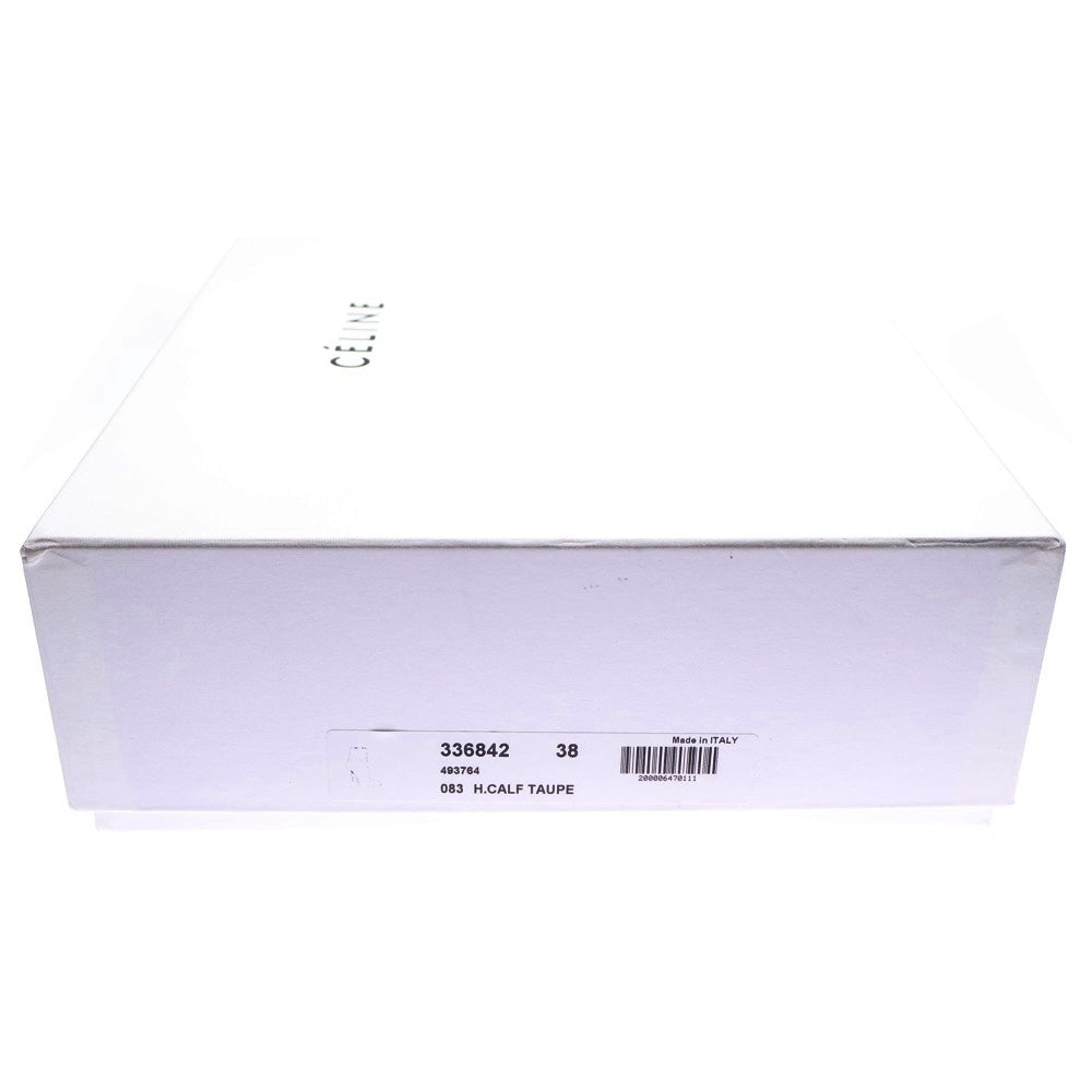 CELINE(セリーヌ) レザー サイドジップ ヒール ハイカットシューズ ショートブーツ ベージュ レディース 336842