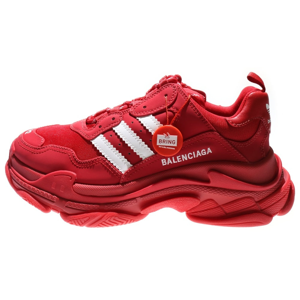 BALENCIAGA(バレンシアガ) ×adidas Triple S アディダス トリプルエス レースアップ ローカットシューズ スニーカー レッド 712821