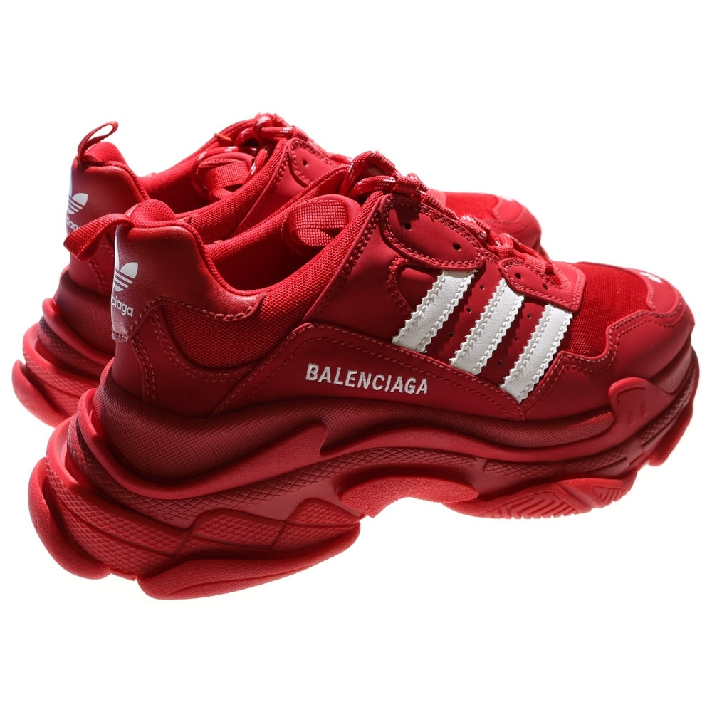BALENCIAGA(バレンシアガ) ×adidas Triple S アディダス トリプルエス レースアップ ローカットシューズ スニーカー レッド 712821