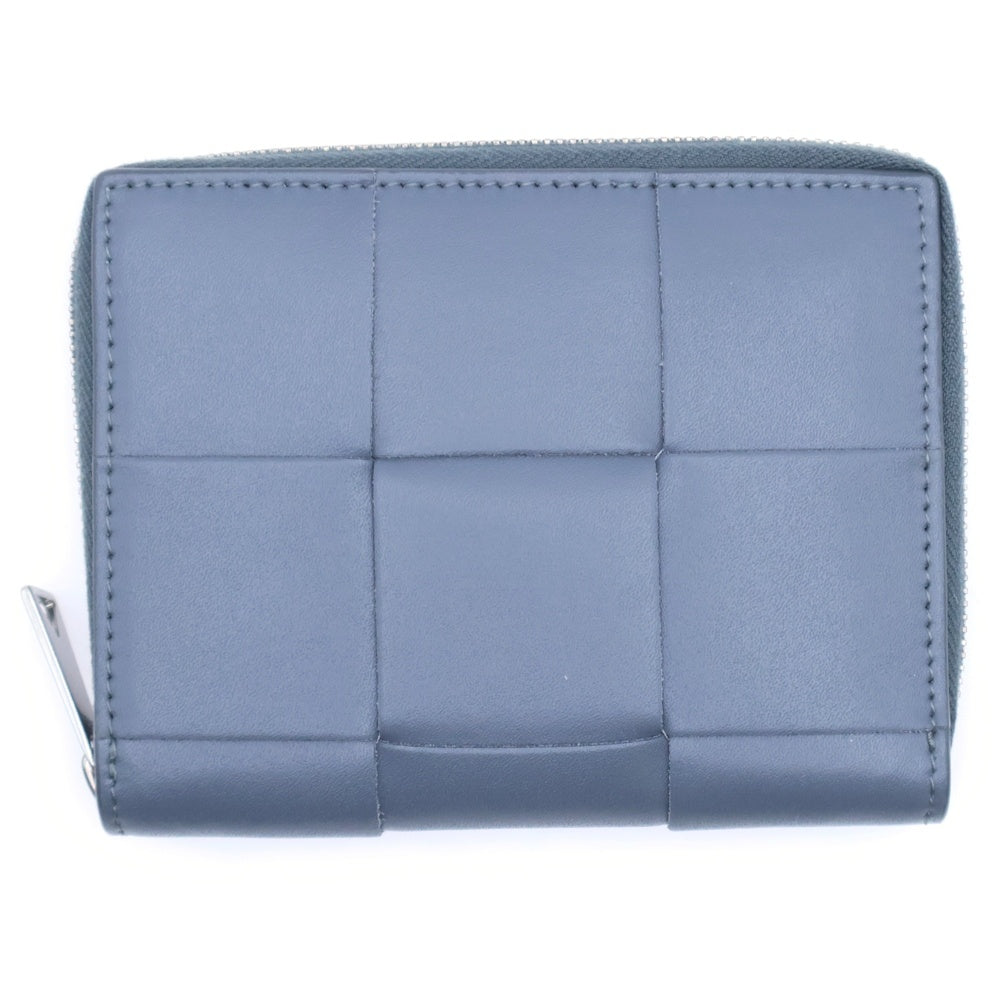 Y【新品同様】ボッテガヴェネタ マキシイントレチャート コンパクトウォレット ボッテガヴェネタ マキシイントレチャート レザー コンパクト