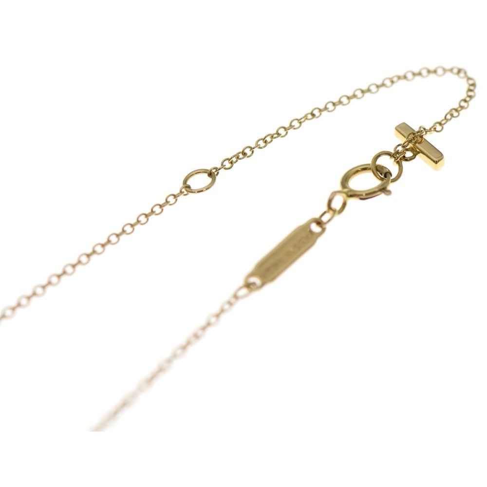 TIFFANY & Co.(ティファニー) Tスマイル ミニ チェーンペンダントネックレス イエローゴールド K18YG レディース