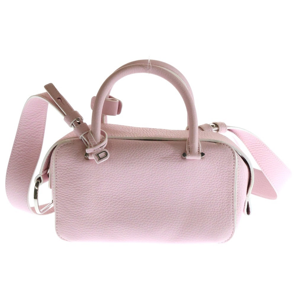 DELVAUX(デルボー) クールボックス ミニ ピンク レザー ショルダーバッグ ハンドバッグ レディース