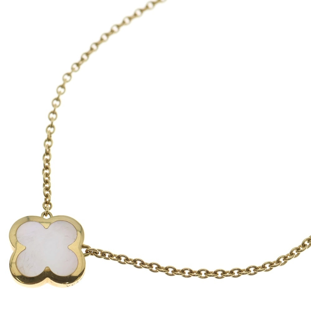 Van Cleef & Arpels(ヴァンクリーフアンドアーペル) ピュアアルハンブラ マザーオブパール ネックレス ペンダント Au750 K18 YG イエローゴールド レディース