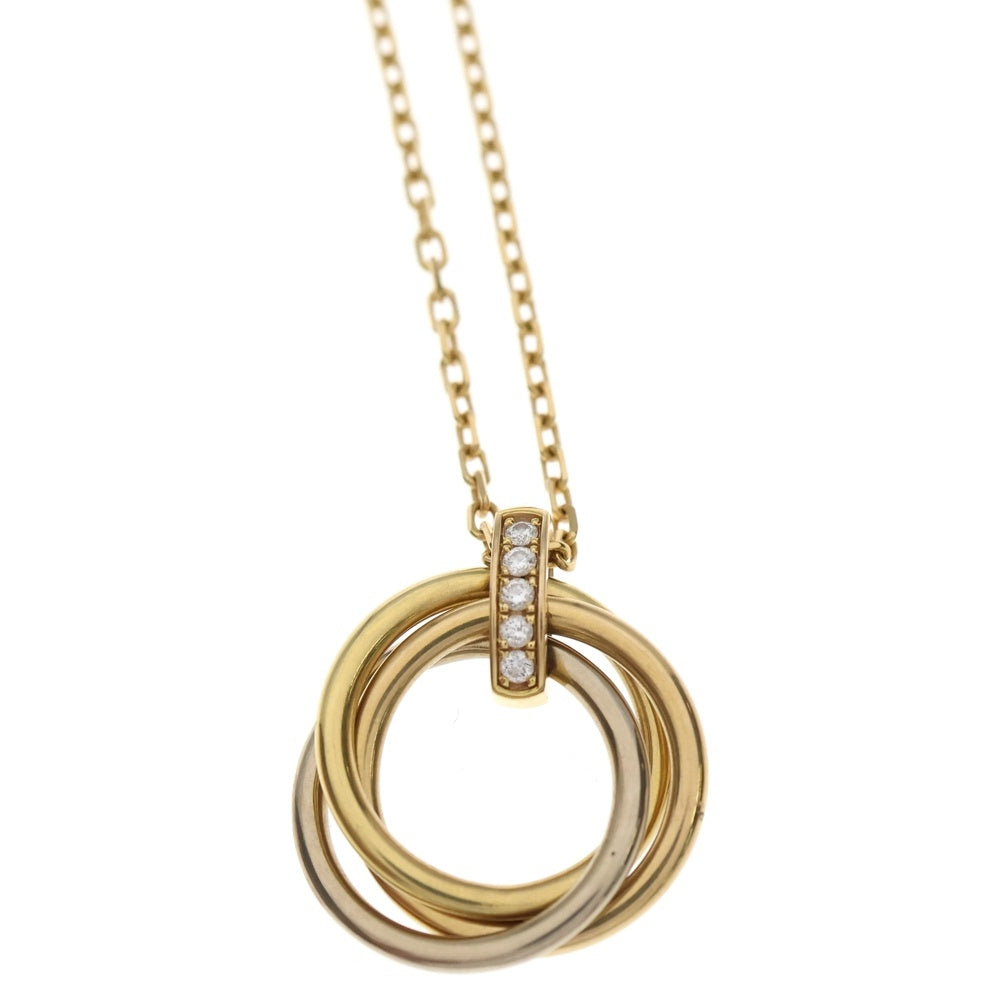 Cartier(カルティエ) トリニティ 5Pダイヤ ネックレス ペンダント Au750 K18 YG/PG/WG ゴールド レディース