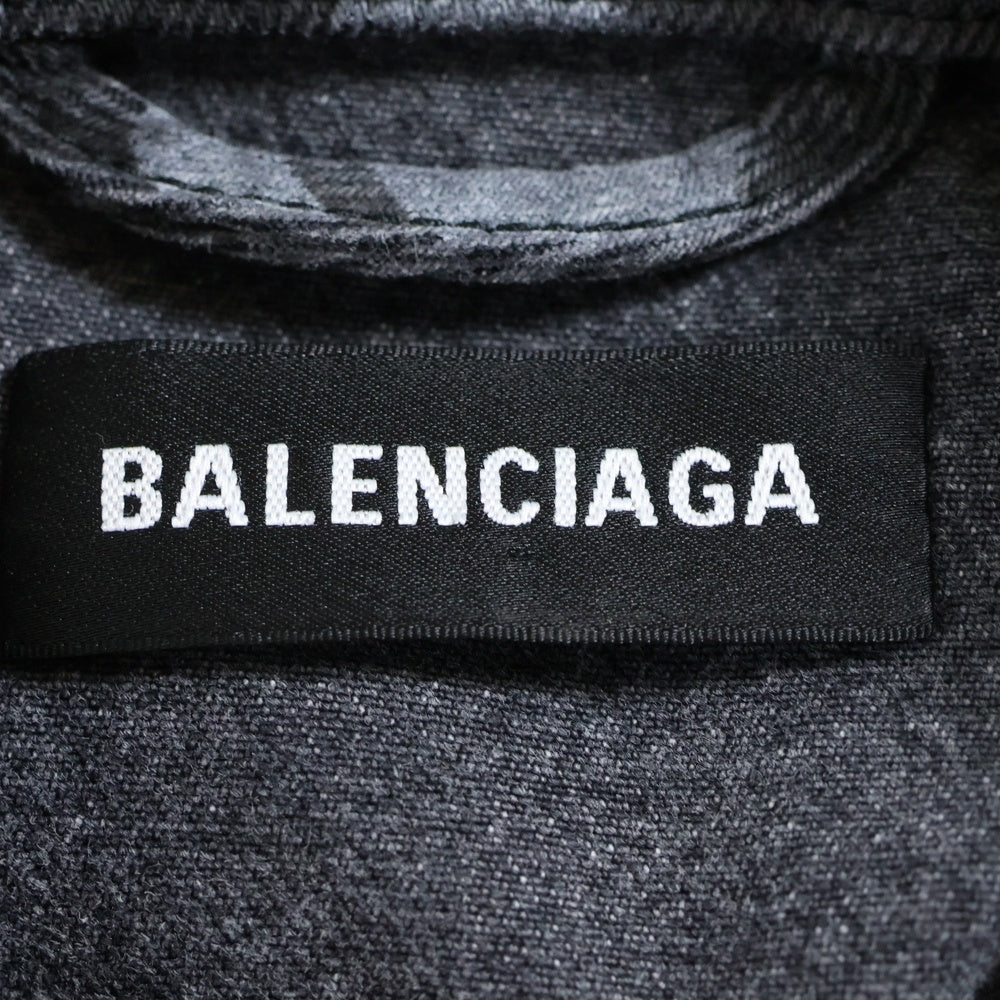 BALENCIAGA(バレンシアガ) 20AW LARGE CAMO PRINT DENIM JACKET ラージカモフラプリントデニムジャケット グレー 620731 TJW55