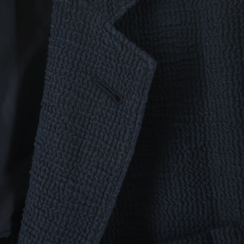 GIORGIO ARMANI(ジョルジオアルマーニ) アプトンライン シアサッカー コットン 1B テーラードジャケット ネイビー 8WGGG02B T0110