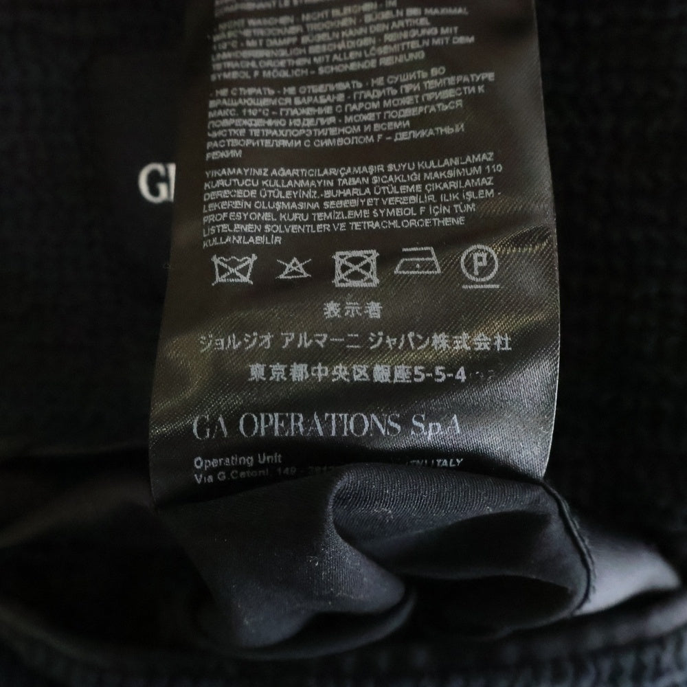 GIORGIO ARMANI(ジョルジオアルマーニ) アプトンライン シアサッカー コットン 1B テーラードジャケット ネイビー 8WGGG02B T0110