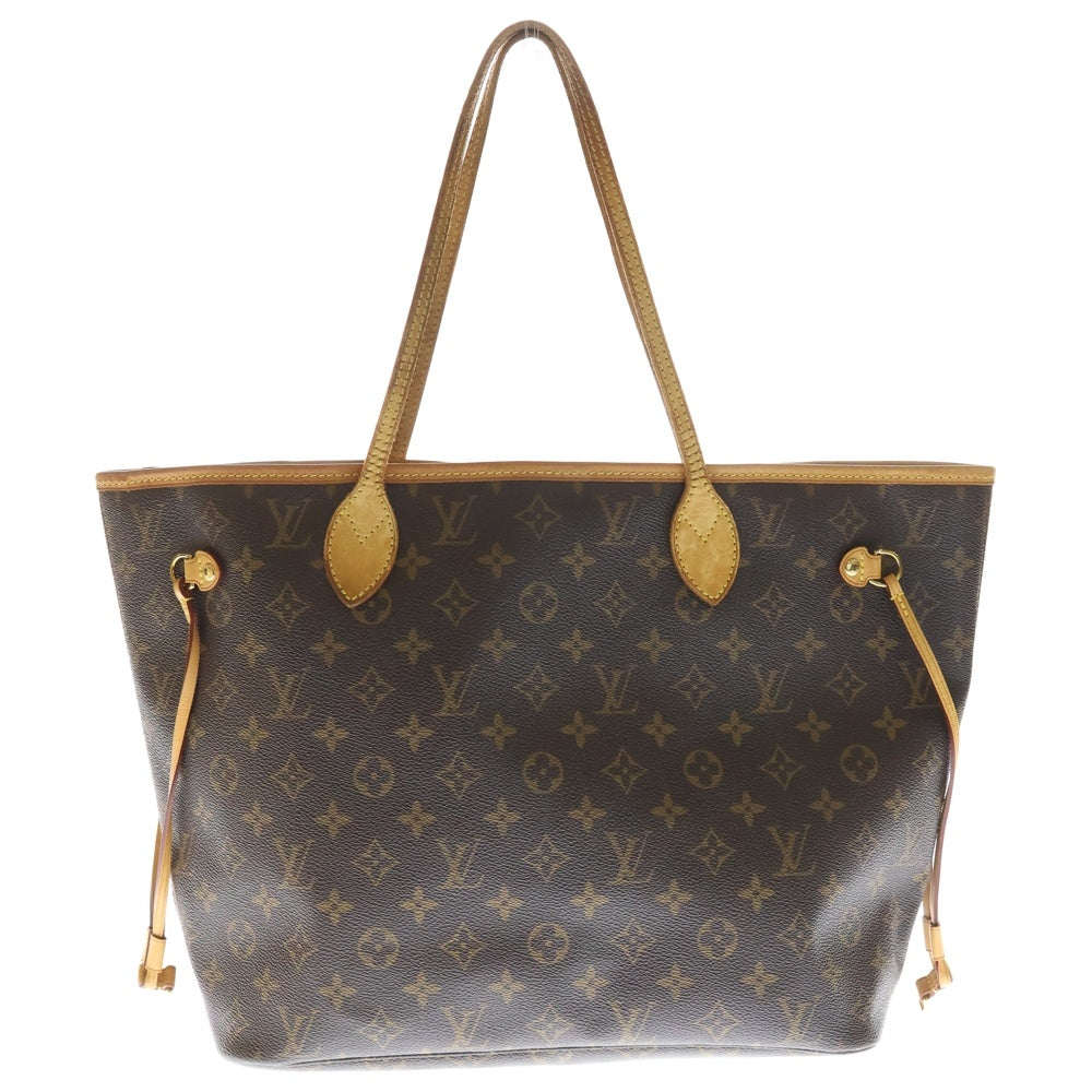 LOUIS VUITTON(ルイヴィトン) モノグラム ネヴァーフルMM 旧型トートバッグ ハンドバッグ ブラウン レザー×PVC M40156 ゴールド金具 レディース