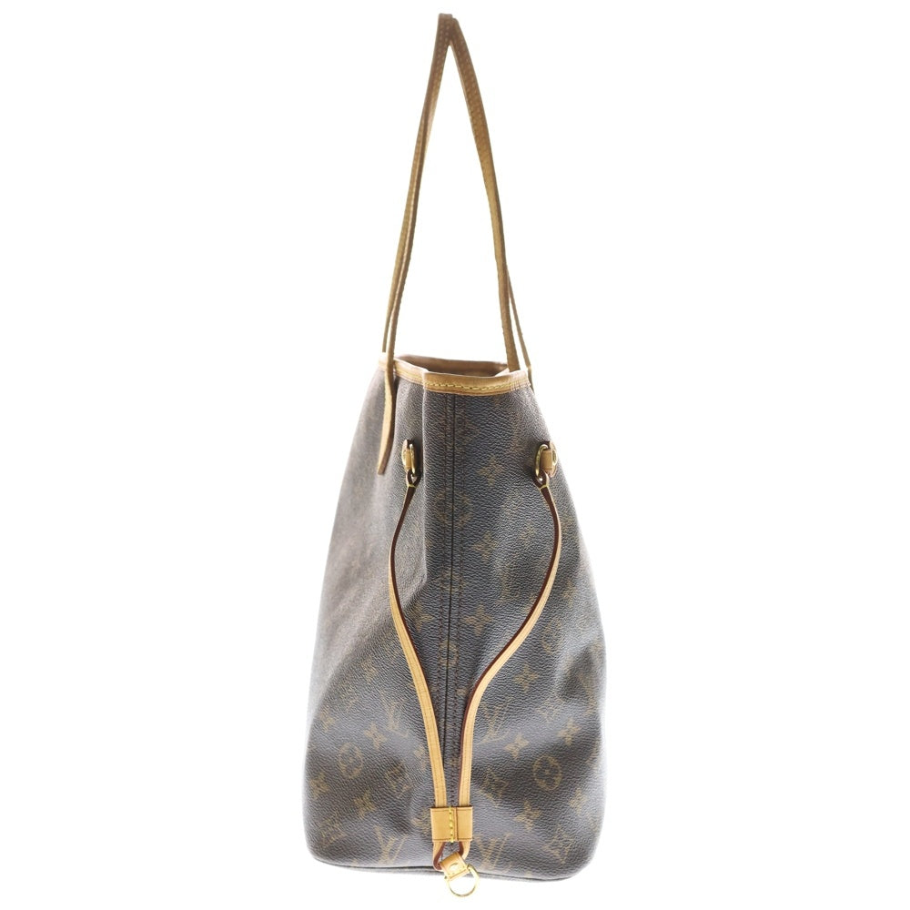 LOUIS VUITTON(ルイヴィトン) モノグラム ネヴァーフルMM 旧型トートバッグ ハンドバッグ ブラウン レザー×PVC M40156 ゴールド金具 レディース