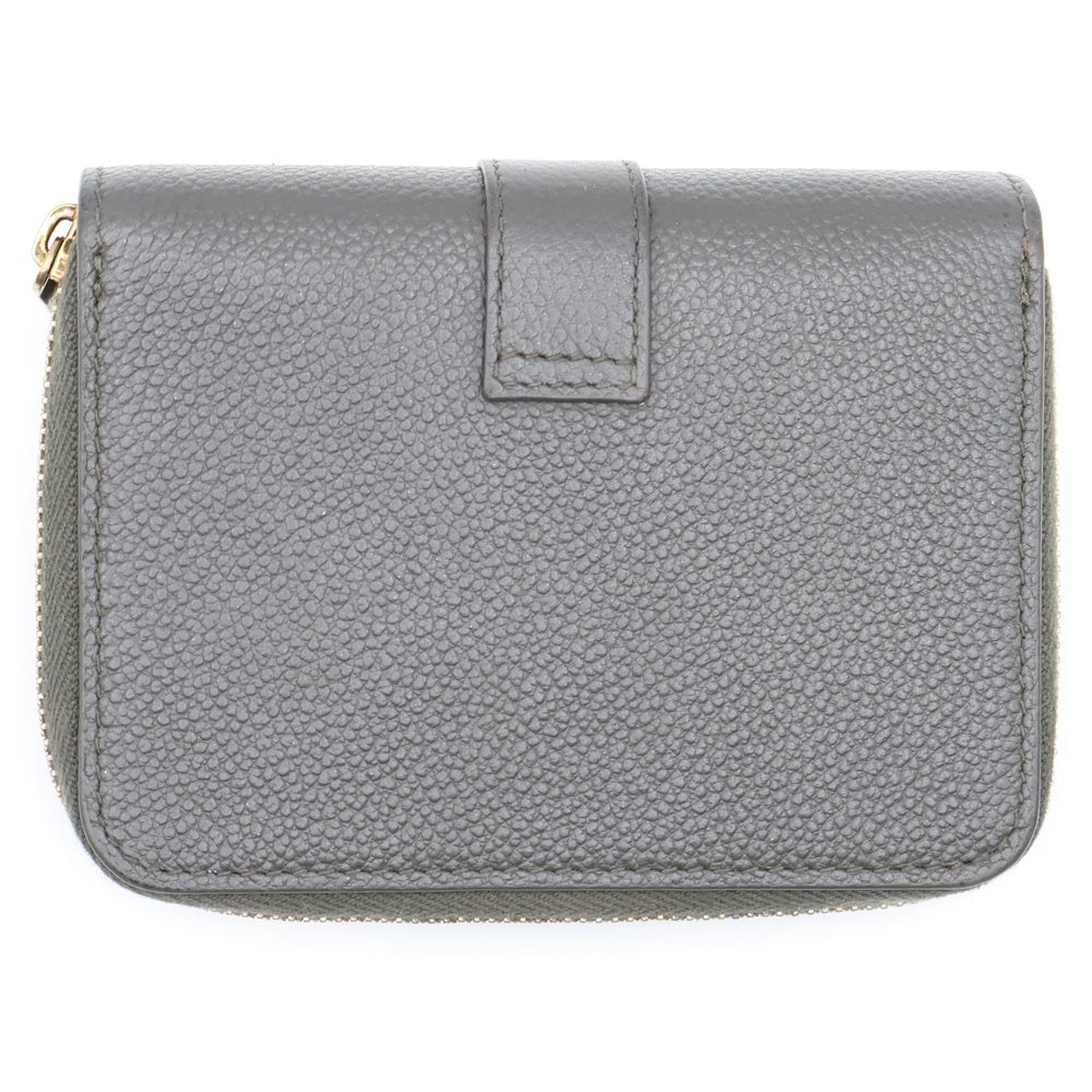 SAINT LAURENT PARIS(サンローランパリ) 二つ折り財布 コンパクトウォレット カーキ レザー 532867