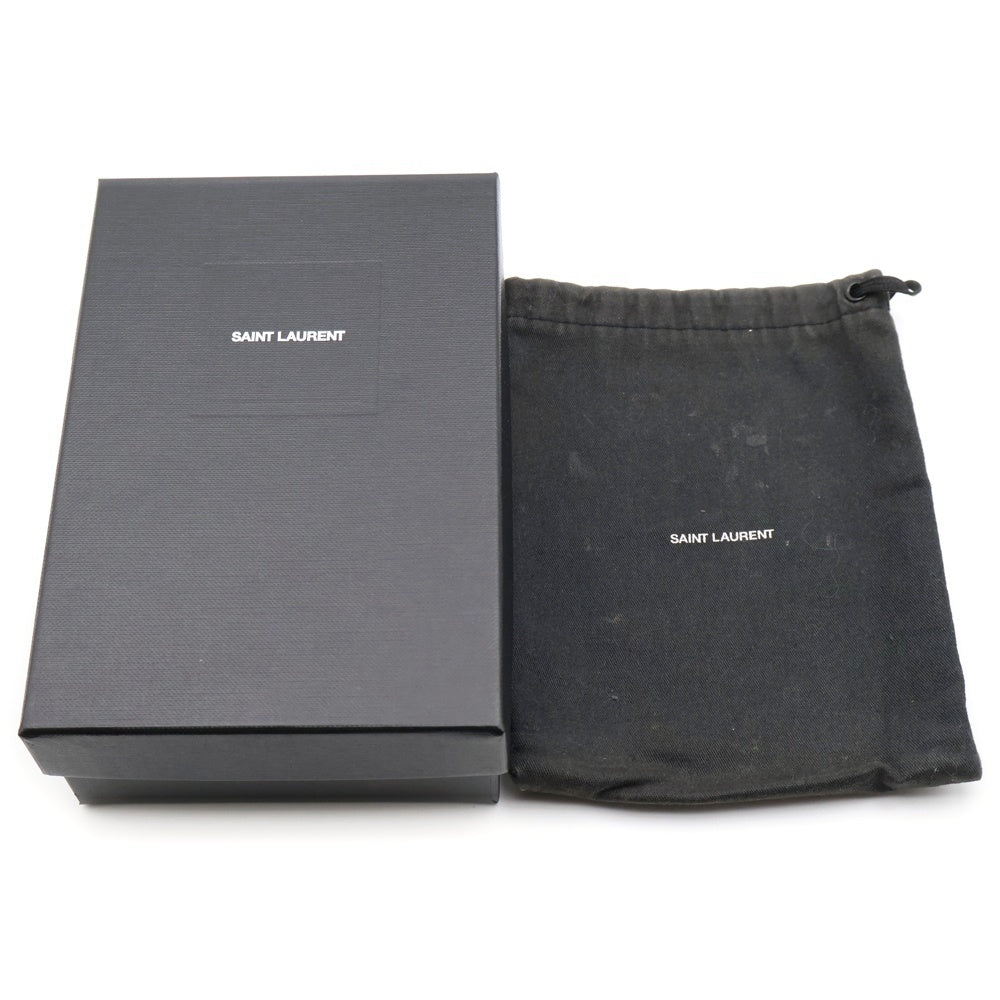 SAINT LAURENT PARIS(サンローランパリ) 二つ折り財布 コンパクトウォレット カーキ レザー 532867