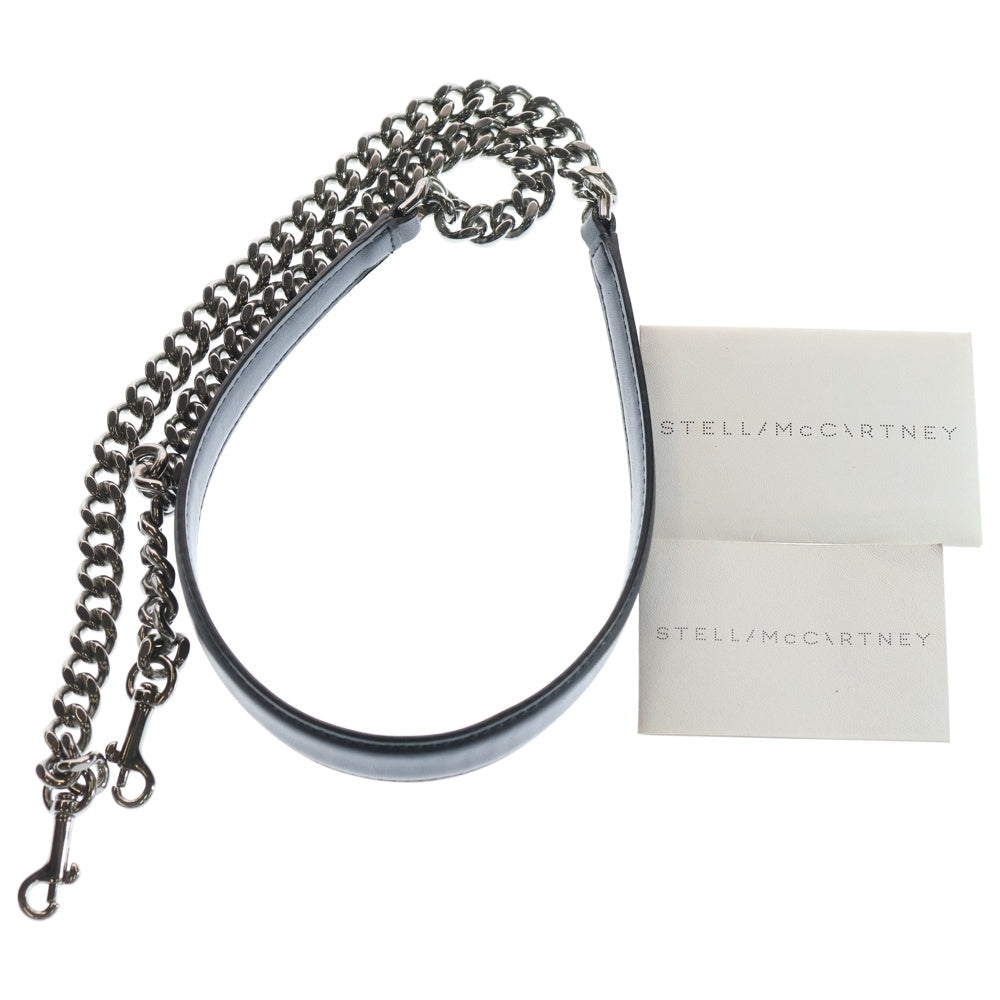 STELLA McCARTNEY(ステラマッカートニー) ファラベラボックス 2wayショルダーバッグ ハンドバッグ ALL IS LOVE ブラック レザー レディース