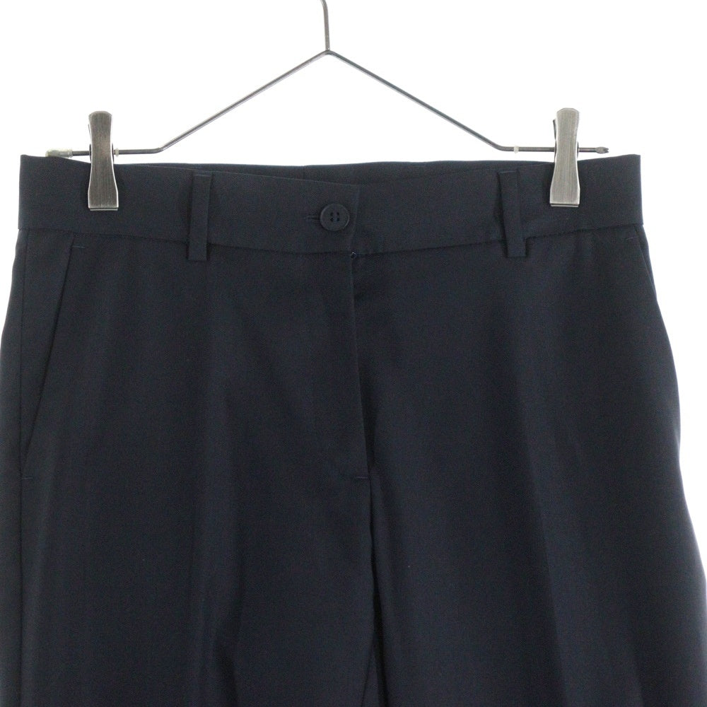 BOTTEGA VENETA(ボッテガヴェネタ) ウール ノータック スラックスパンツ ネイビー レディース EPBV-17-434