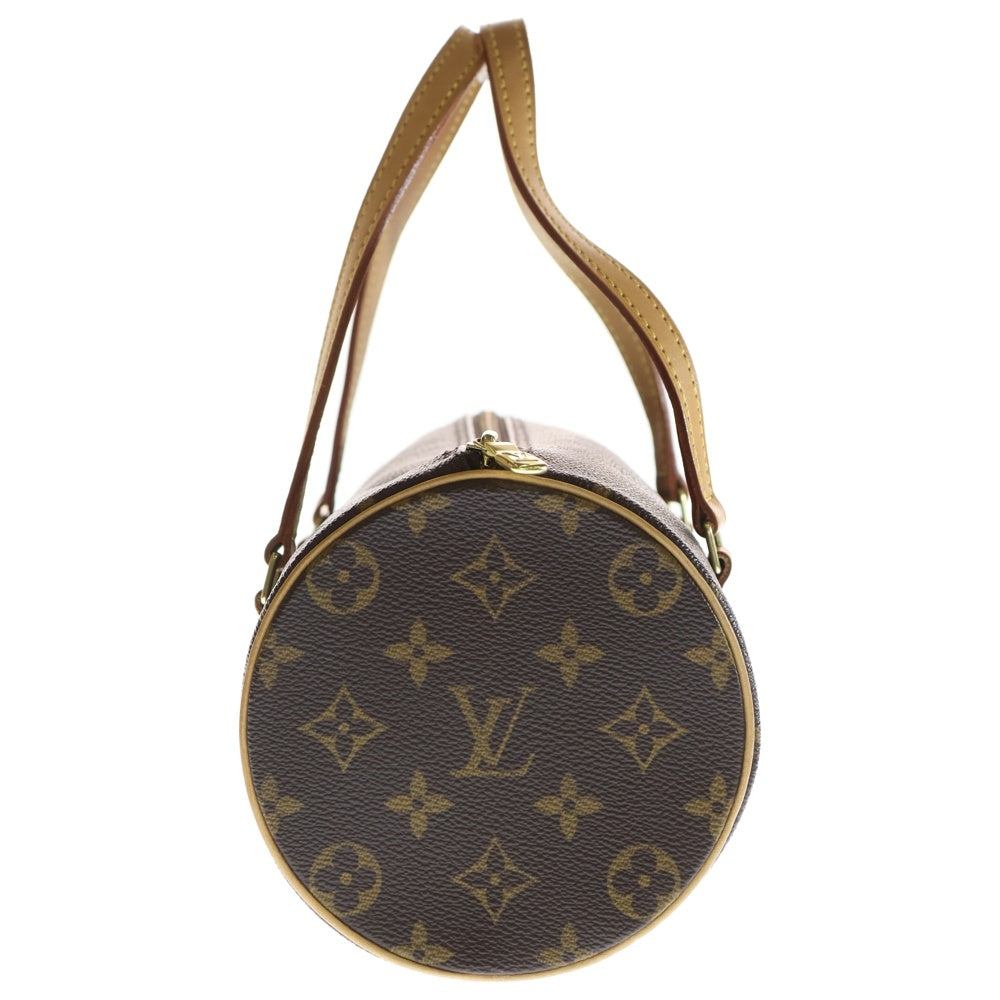 LOUIS VUITTON(ルイヴィトン) モノグラム パピヨン30 旧型 ハンドバッグ ミニバッグ ブラウン レザー×PVC M51385 ゴールド金具