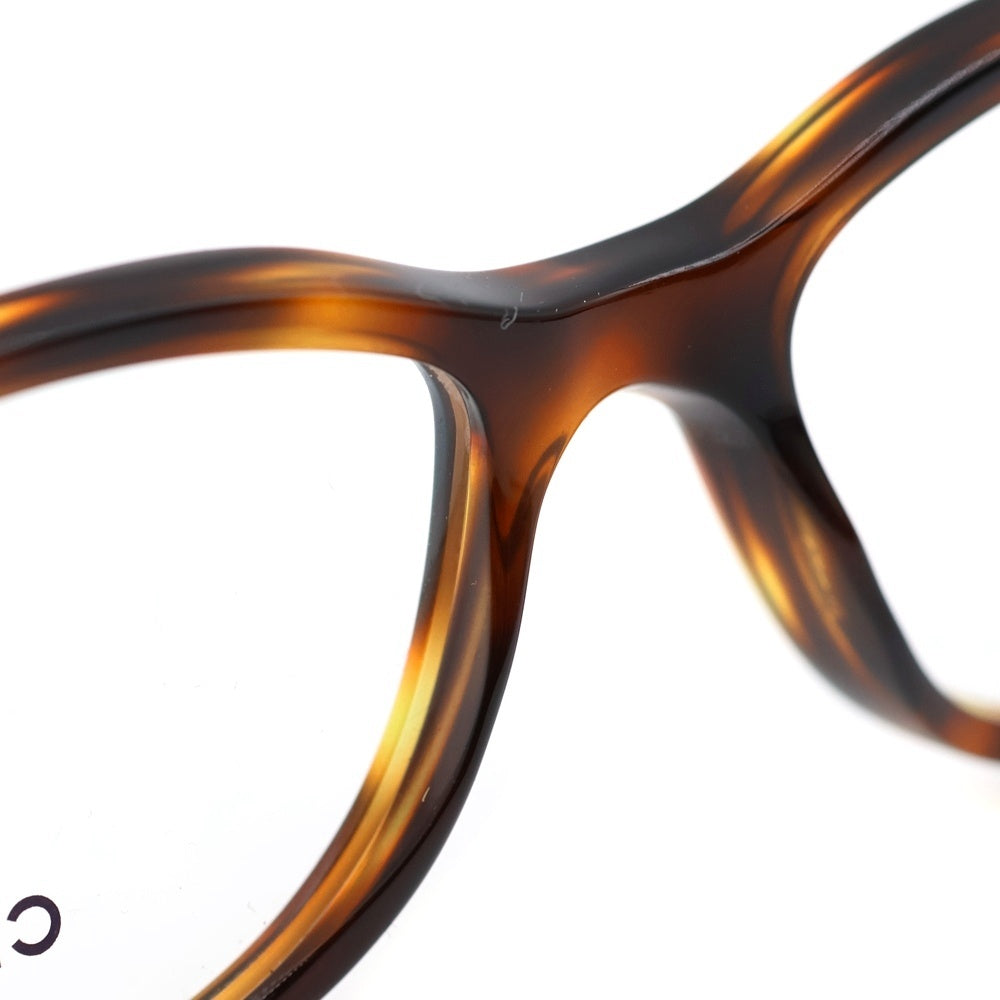 CHANEL(シャネル) ココマーク マトラッセテンプル ウェリントンフレーム クリアレンズ メガネ 眼鏡 アイウェア ブラウン 3135 c.502※度有り