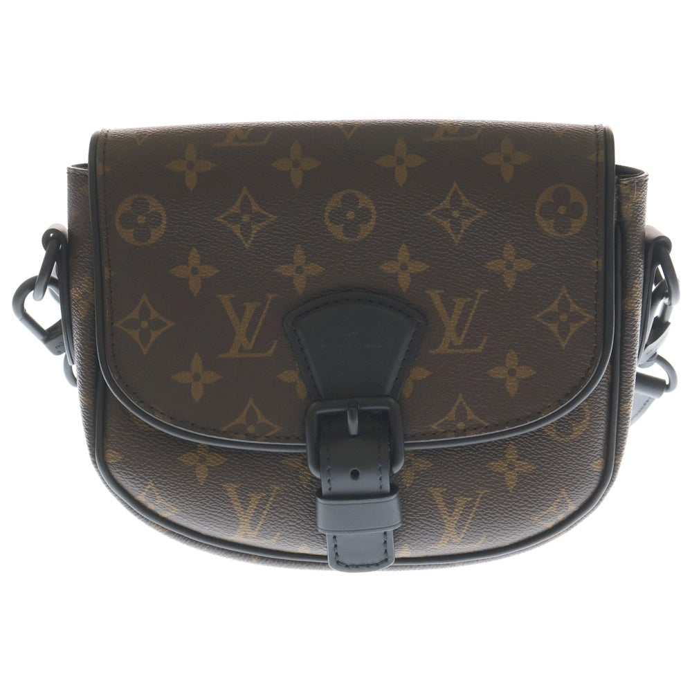 LOUIS VUITTON(ルイヴィトン) モノグラムマカサー モンスリメッセンジャーPM ブラウン PVCレザー ショルダーバッグ RFID M47060 レディース