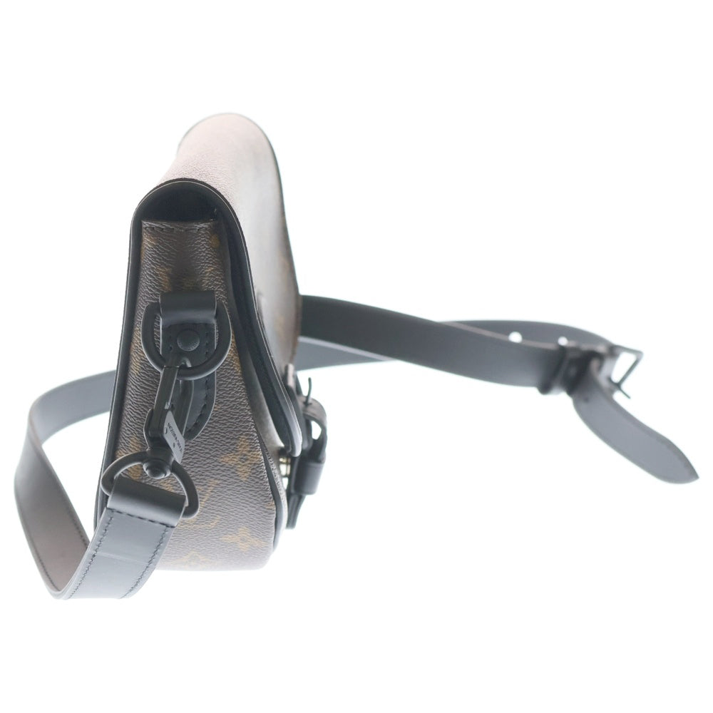 LOUIS VUITTON(ルイヴィトン) モノグラムマカサー モンスリメッセンジャーPM ブラウン PVCレザー ショルダーバッグ RFID M47060 レディース