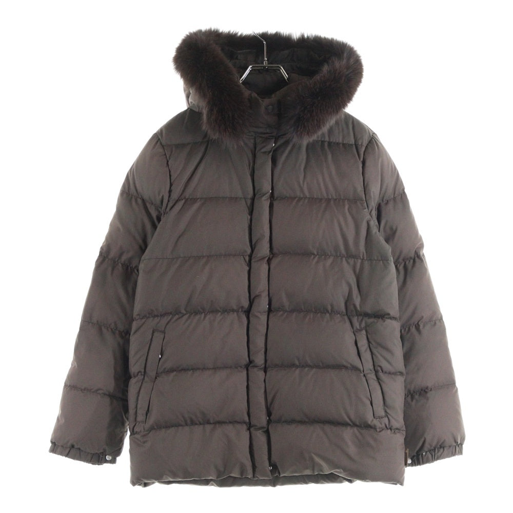 MONCLER(モンクレール) ファー フーデッド ジップアップ ダウン