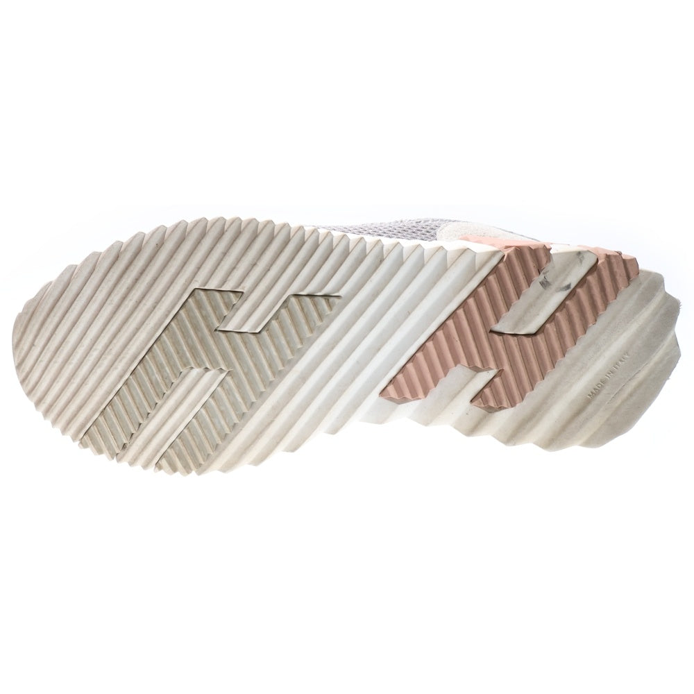 HERMES(エルメス) バウンシング Hロゴ スエードレザー メッシュ レースアップ ローカットシューズ スニーカー グレー レディース