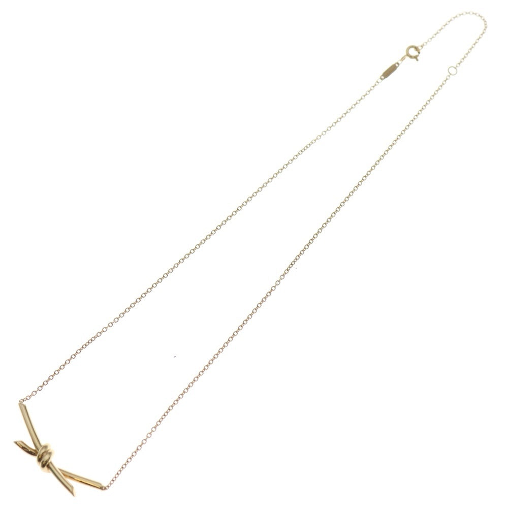 TIFFANY & Co.(ティファニー) ノット ネックレス ピンクゴールド K18PG ジュエリー レディース