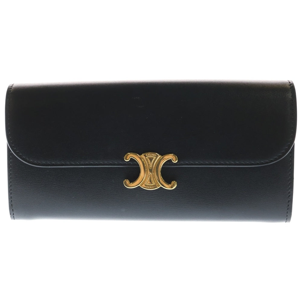 CELINE セリーヌ トリオンフ 長財布 CELINE】セリーヌ フラップ トリオンフ 人気 長財布 メンズ (CELINE/長