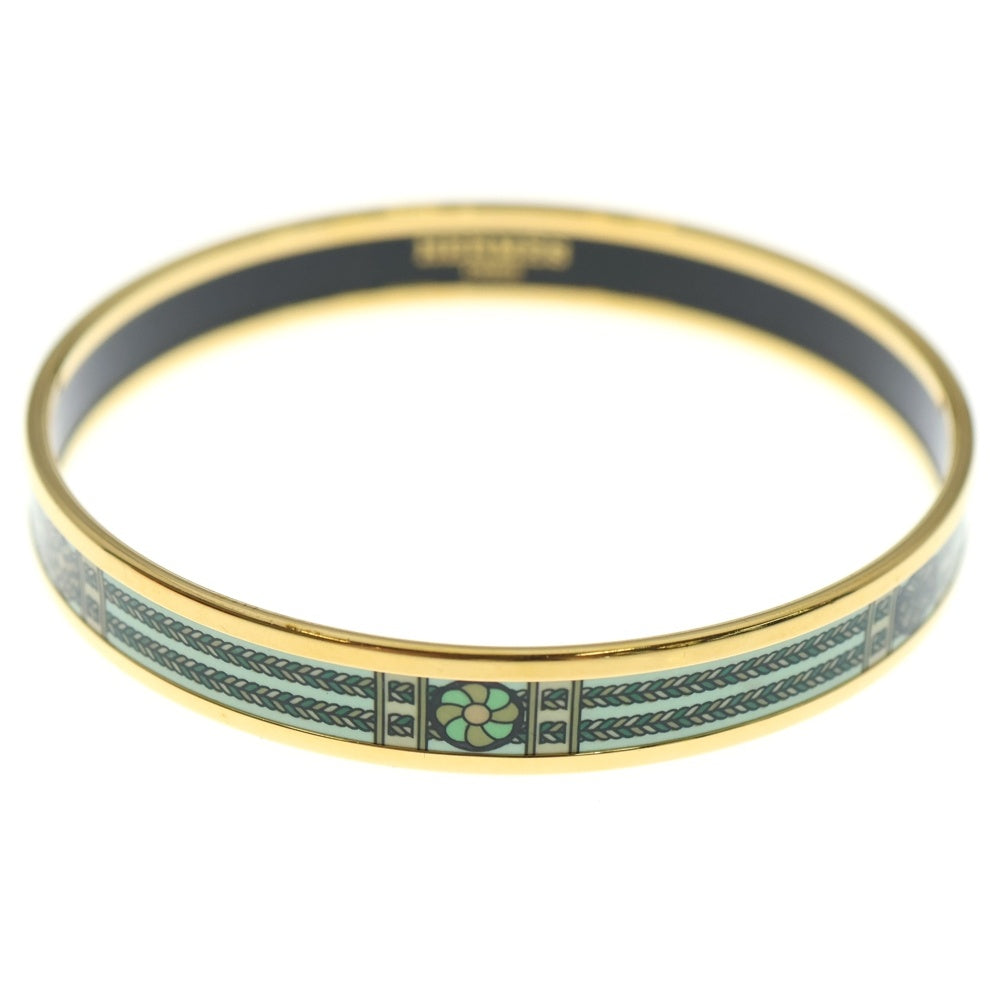 HERMES(エルメス) エマイユ バングル ブレスレット ライトグリーン