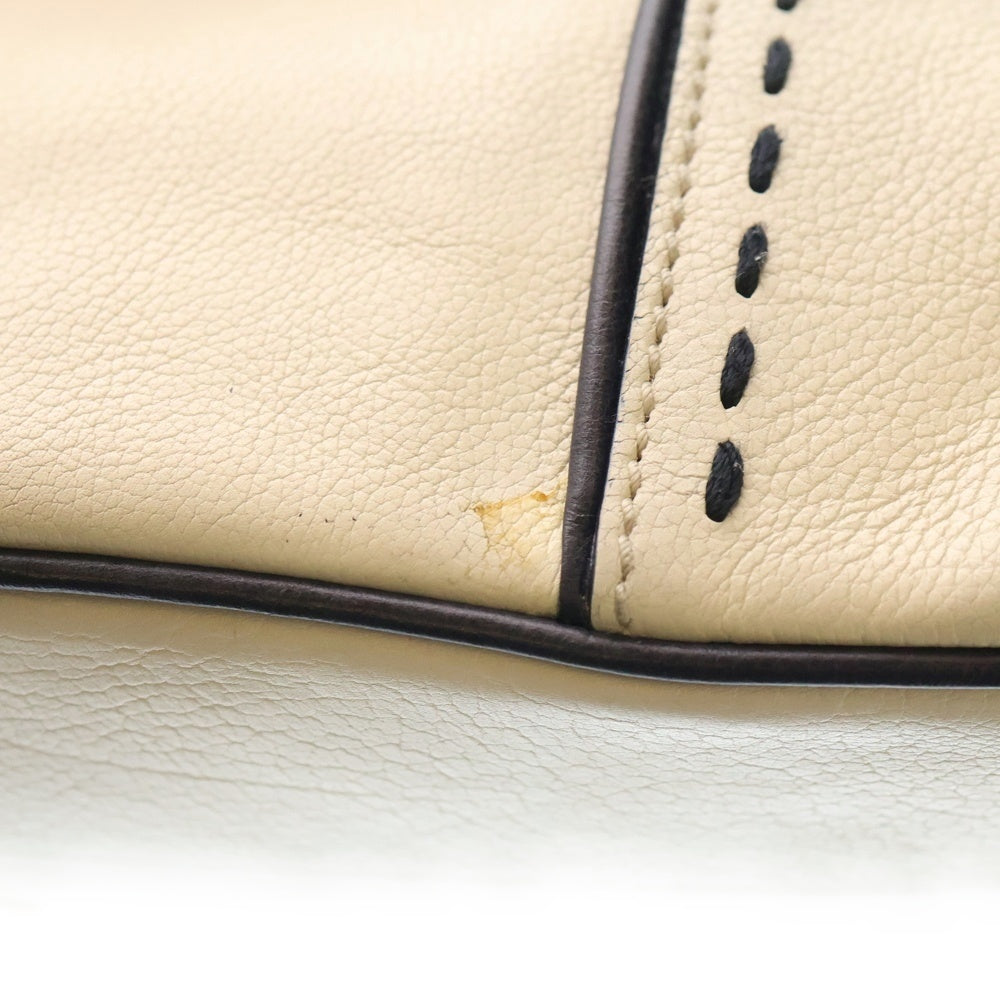 YVES SAINT LAURENT(イヴサンローラン) ミューズ ハンドバッグ ホワイト レザー レディース