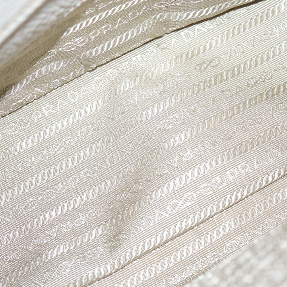 PRADA(プラダ) ヴィッテロダイノ 2WAY レザーハンドバッグ ショルダーバッグ ホワイト BN2579 レディース