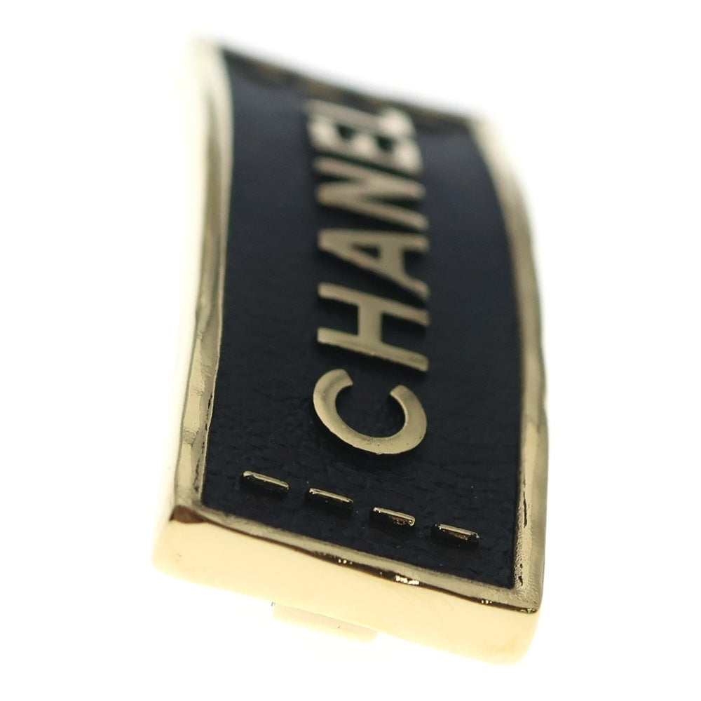 CHANEL(シャネル) ロゴ バレッタ ヘアアクセ ブラック ゴールド レディース