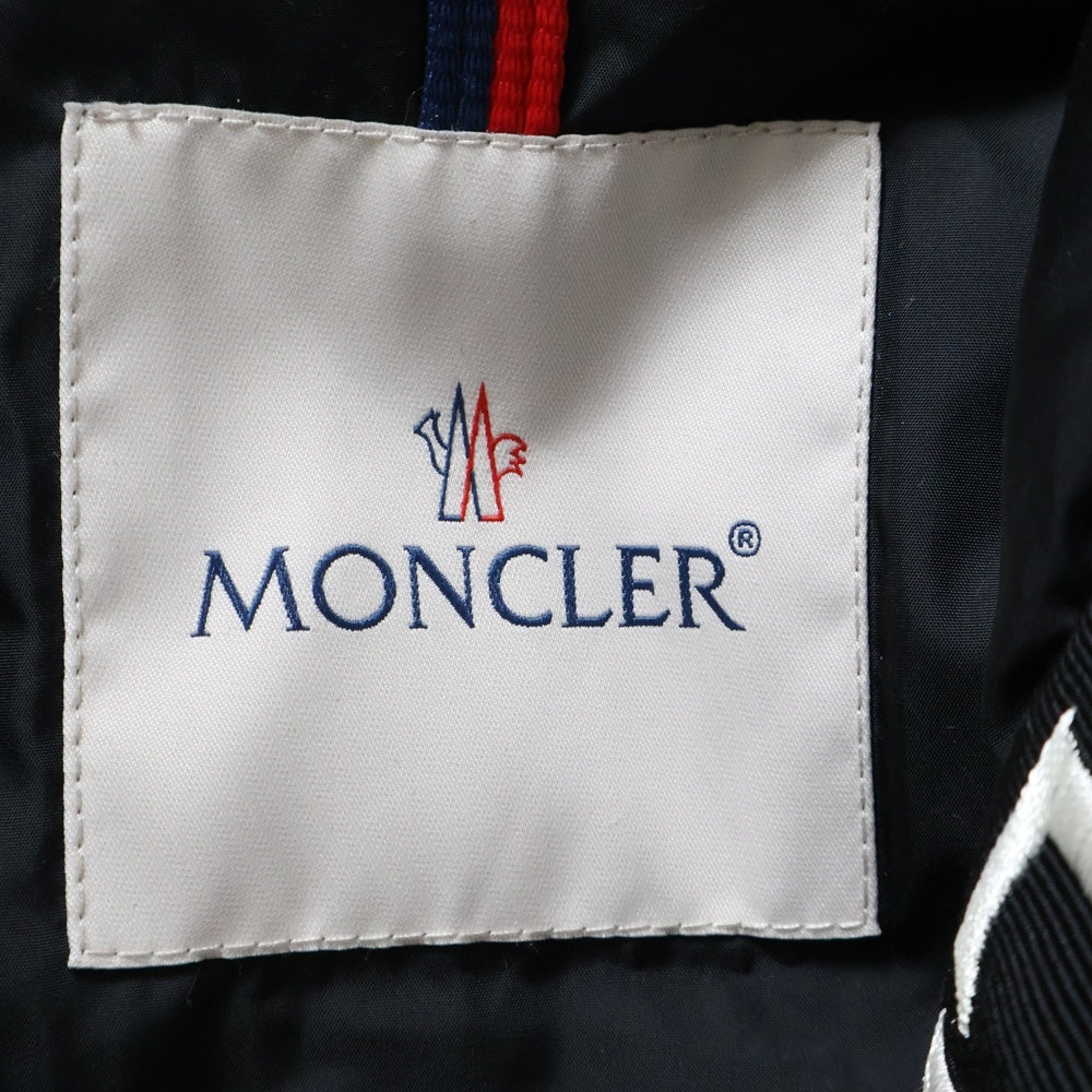 MONCLER(モンクレール) 18AW MONTCLAR モンクラー ワッペン ロゴ刺繍 フーデッド ジップアップ ダウンジャケット ブラック D20914132085 68352