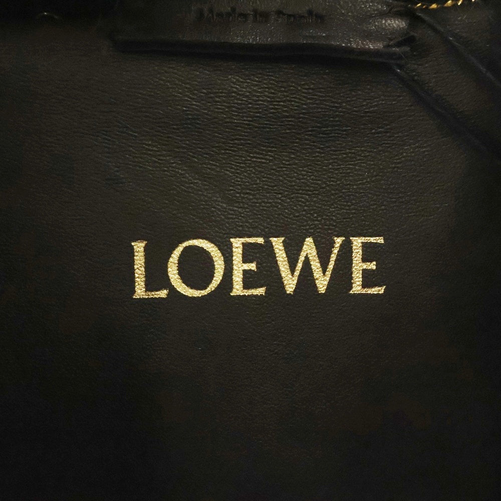 LOEWE(ロエベ) ラムレザー シアリング ボア ムートン ファー ロング コート ブラウン/オリーブ S359Y18L72 レディース