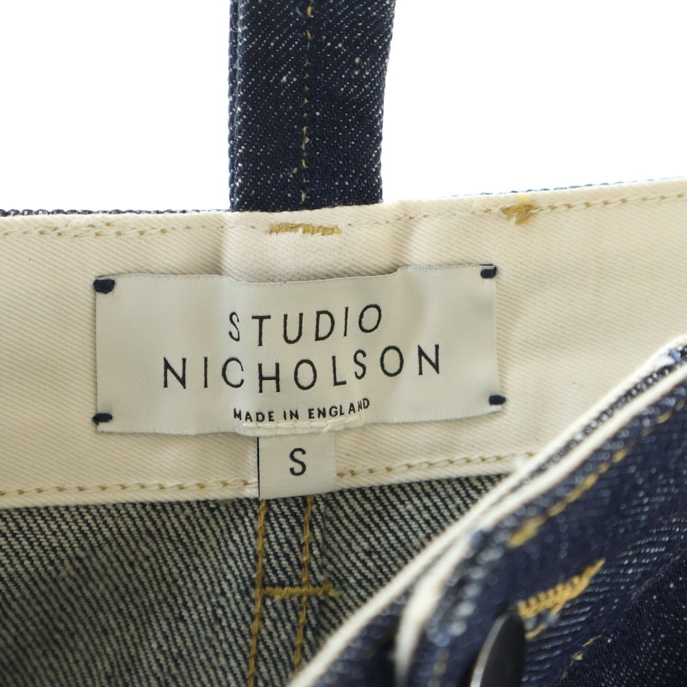 STUDIO NICHOLSON(スタジオニコルソン) PYAD セルビッチ ワイドストレート デニムパンツ ジーンズ インディゴ SNM-029