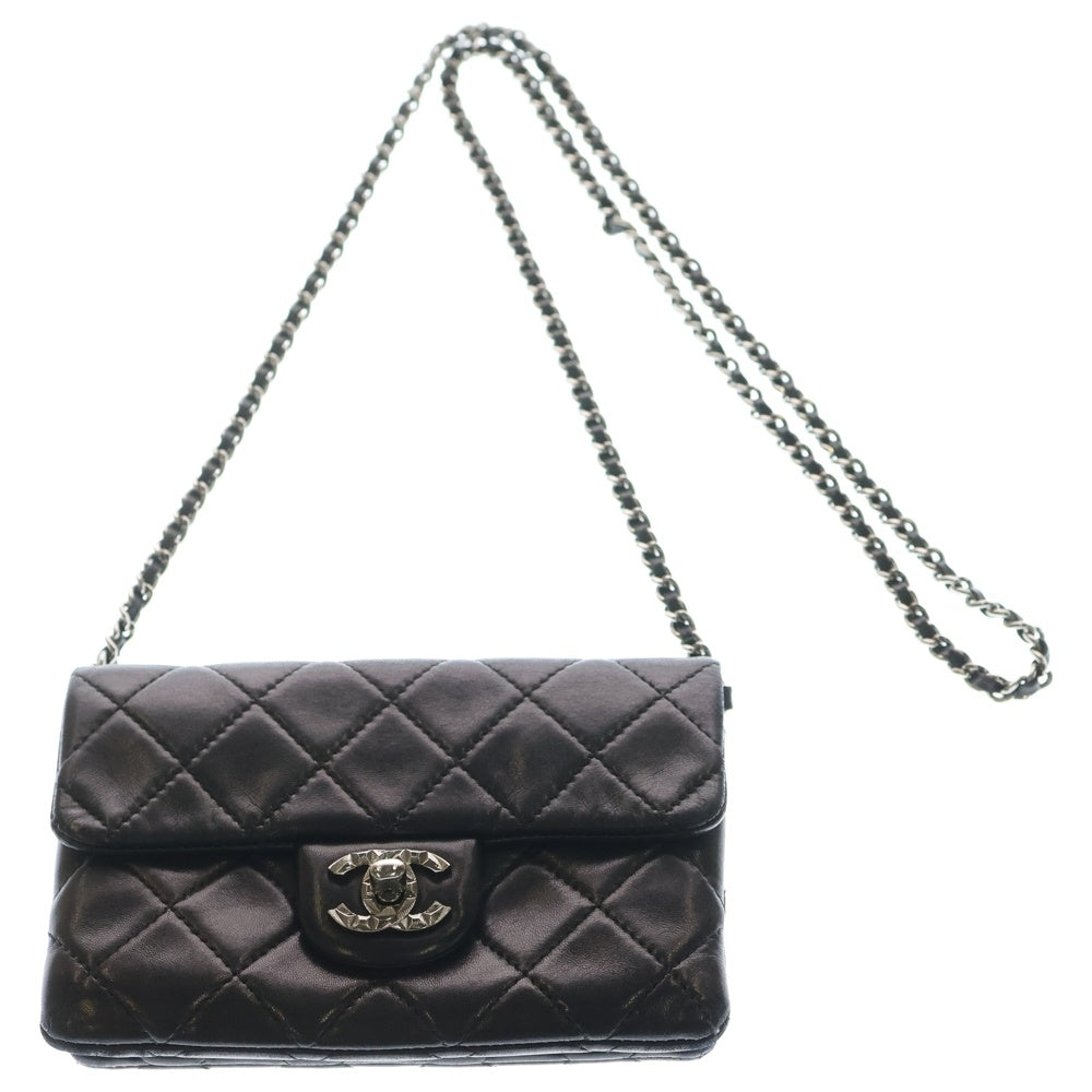 CHANEL(シャネル) ミニマトラッセ ココマーク ラムスキン チェーン