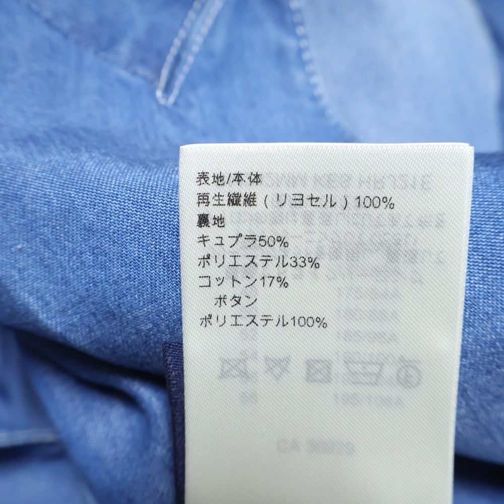 LOUIS VUITTON(ルイヴィトン) 24AWウォッシュ加工 ダブルブレスト ピークドラペル デニム テーラードジャケット インディゴ RM242MM KES HRJ21E