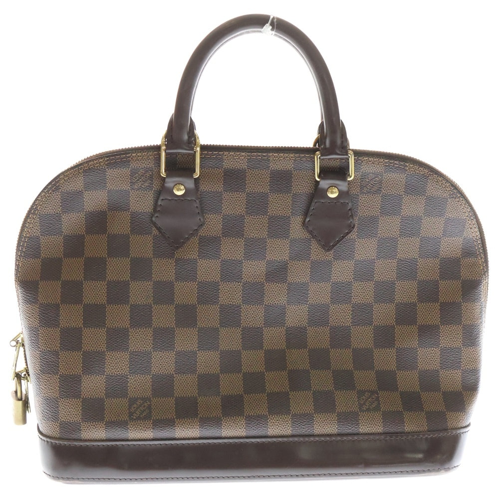 LOUIS VUITTON(ルイヴィトン) ダミエ アルマPM ハンドバッグ ブラウン レザー×PVC N53151 ゴールド金具