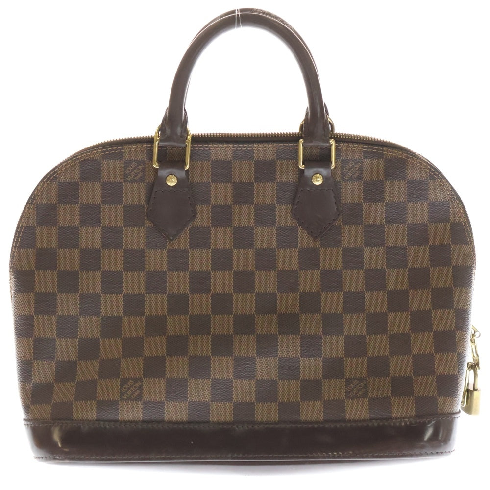 LOUIS VUITTON(ルイヴィトン) ダミエ アルマPM ハンドバッグ ブラウン レザー×PVC N53151 ゴールド金具