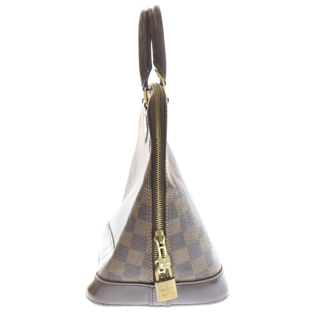 LOUIS VUITTON(ルイヴィトン) ダミエ アルマPM ハンドバッグ ブラウン レザー×PVC N53151 ゴールド金具