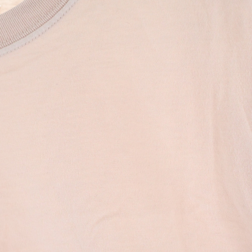 Maison Margiela(メゾンマルジェラ) 反転ロゴ刺繍 クルーネック 半袖Tシャツ カットソー ピンク S51GC0533 S20079 レディース