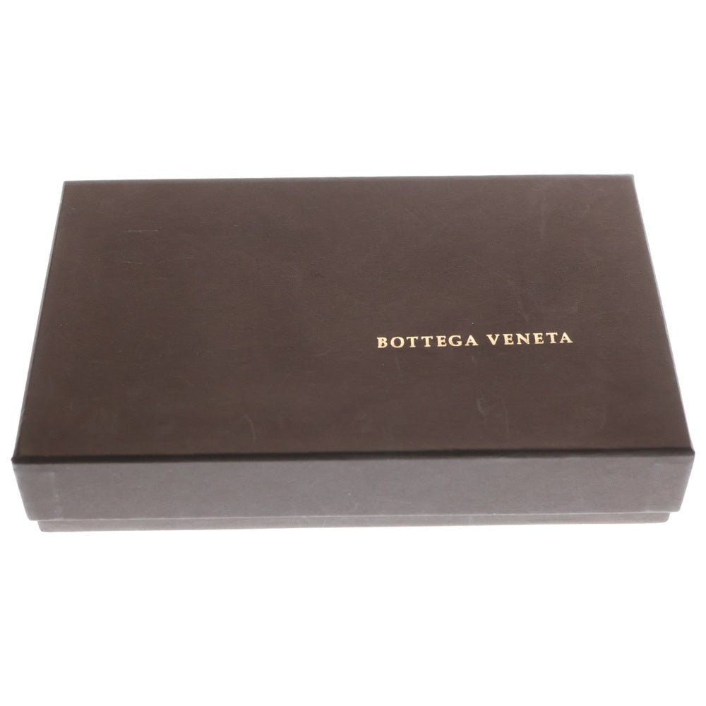 BOTTEGA VENETA(ボッテガヴェネタ) イントレチャート 二つ折り長財布 ロングウォレット カードケース メタリックブラウン レザー ブラウン金具