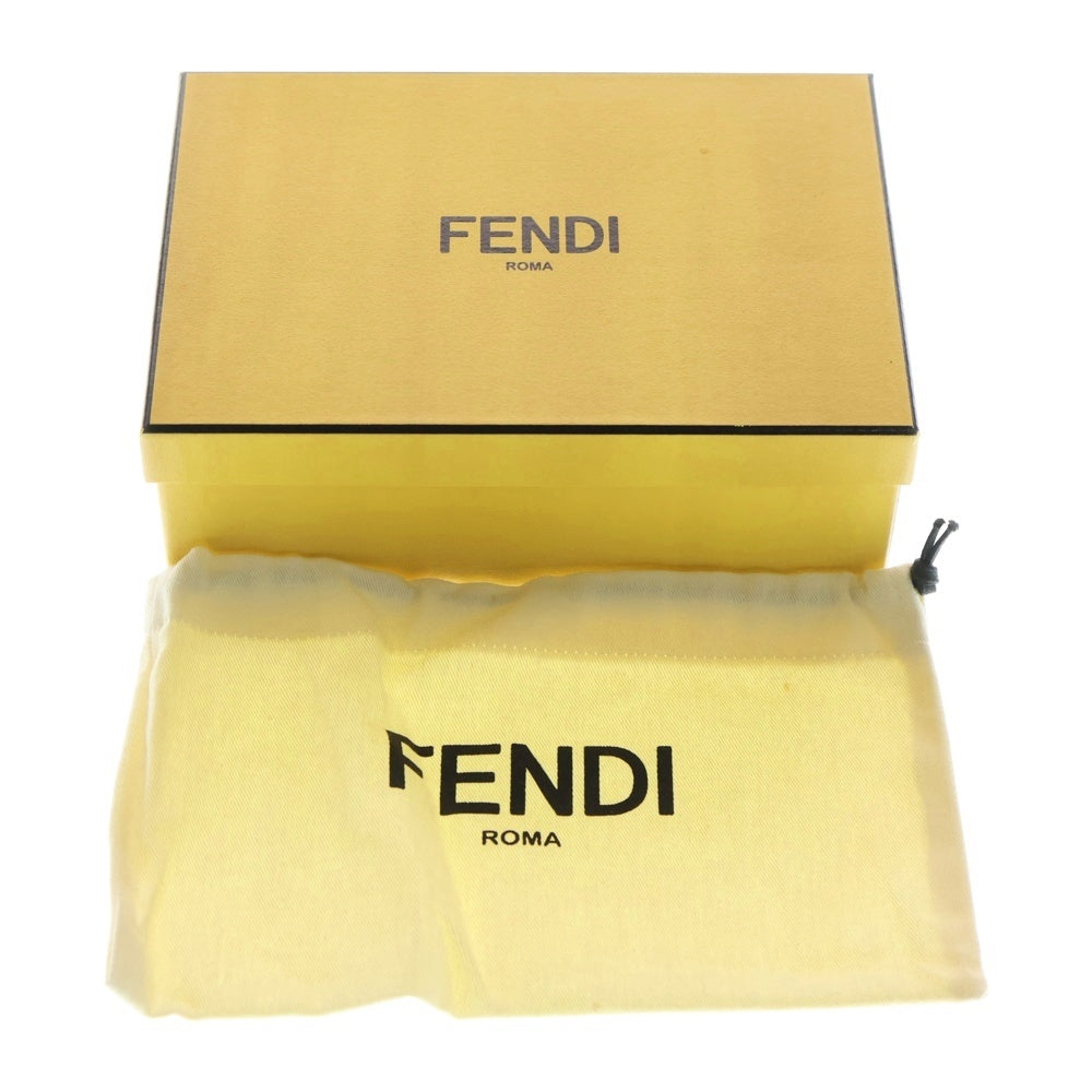 FENDI(フェンディ) プレキシガラススタッズ ラウンドファスナー長財布 グレー レザー 8M0299 レディース