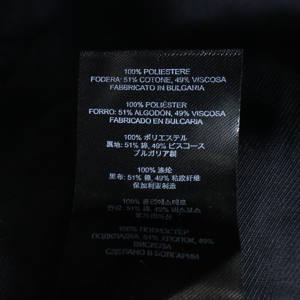 DRIES VAN NOTEN(ドリスヴァンノッテン) バックジップデザイン ジップアップ 中綿 ボンバージャケット ブルゾン ブラック